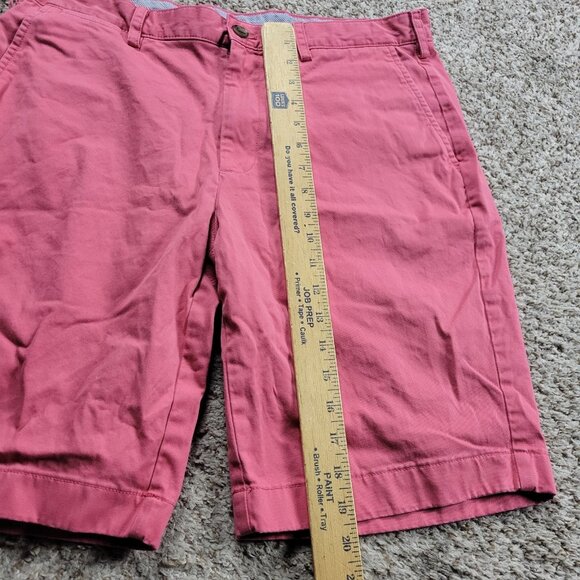 Brooks Brothers Shorts Mens 35 Salmon Pink Flat Front Preppy Chino - Picture 4 of 7